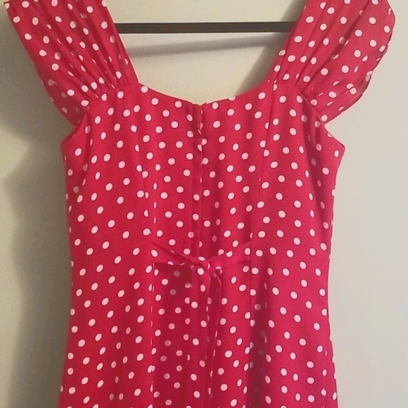 Red & White Polka Dot Dress - Sz 6 - Picture 5 of 8